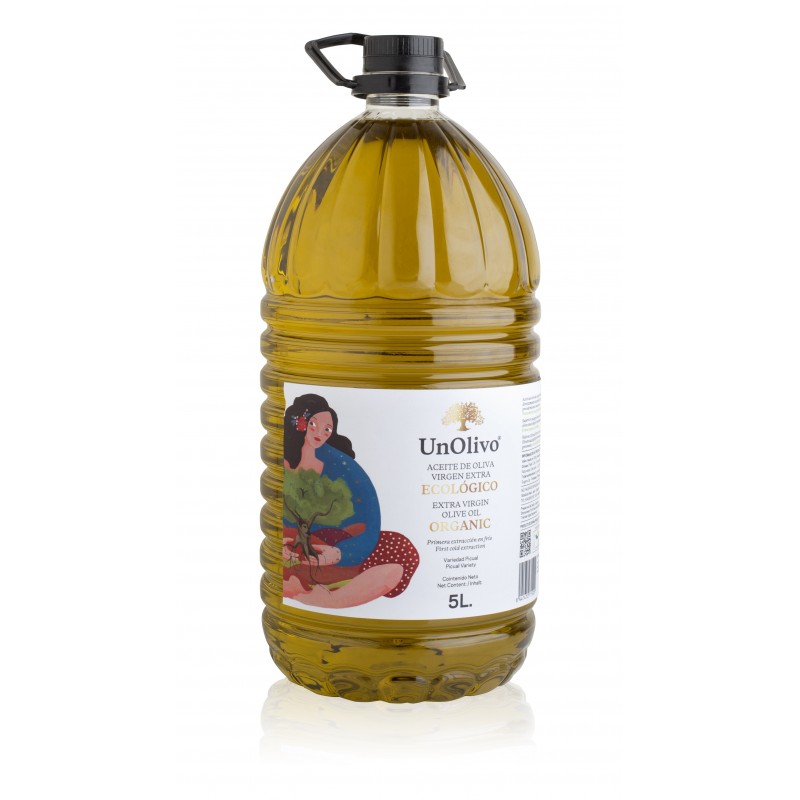 HUILE D'OLIVE VIERGE EXTRA BIO 5 LITRES, UN OLIVO