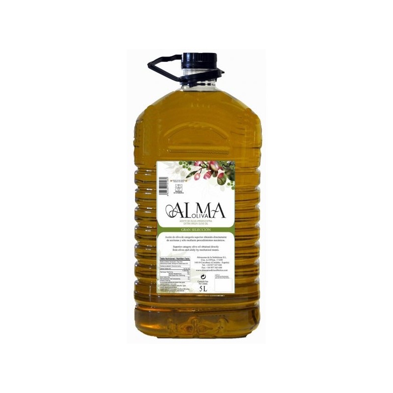 Acheter huile d'olive bidon 5L, huile d'olive espagnole 5 litres Alma